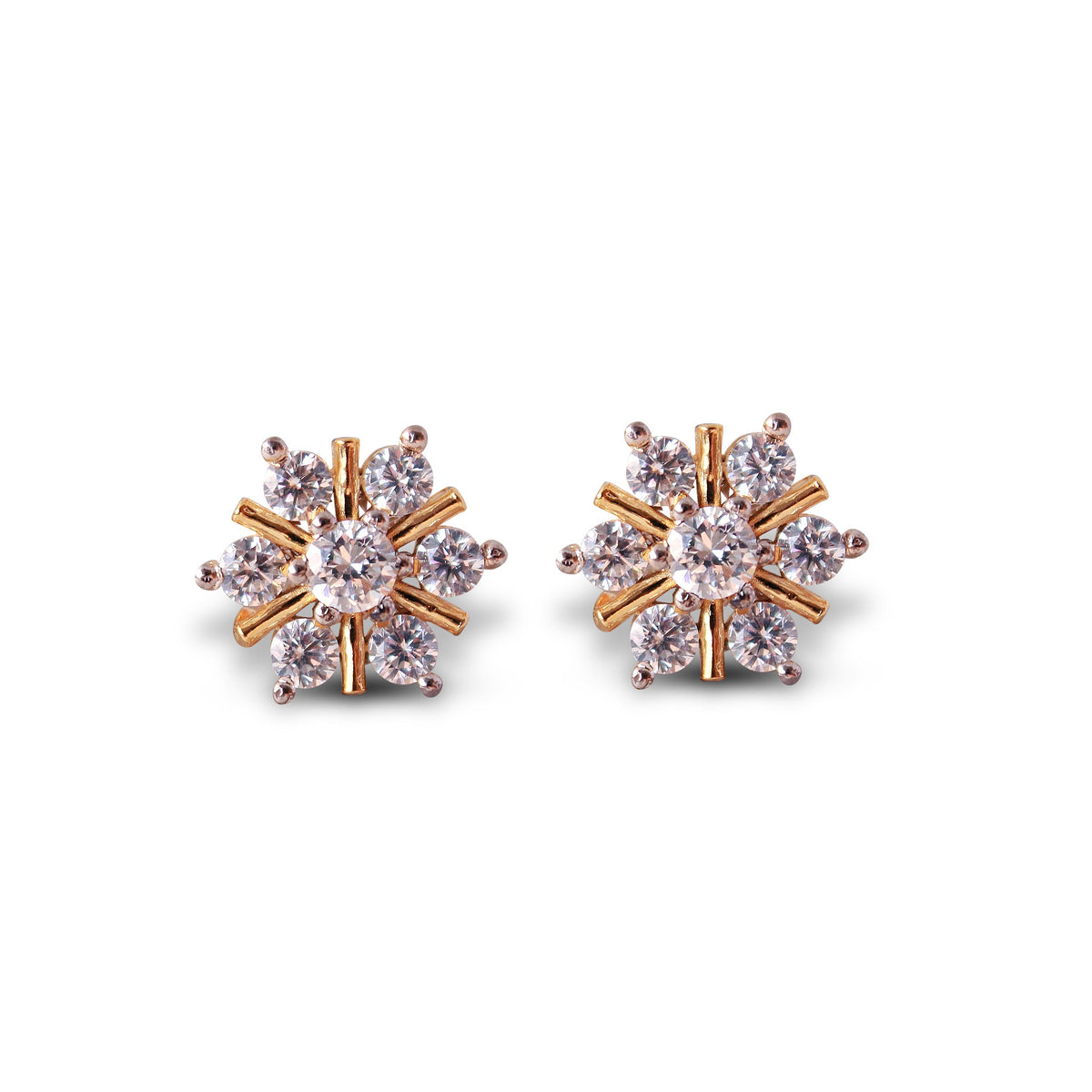 Custom Snowflakes Studs