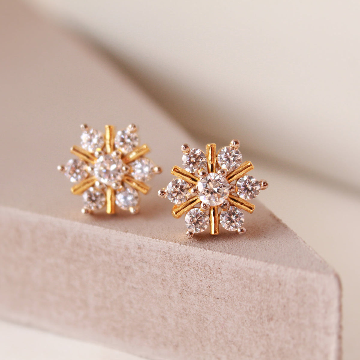 Custom Snowflakes Studs