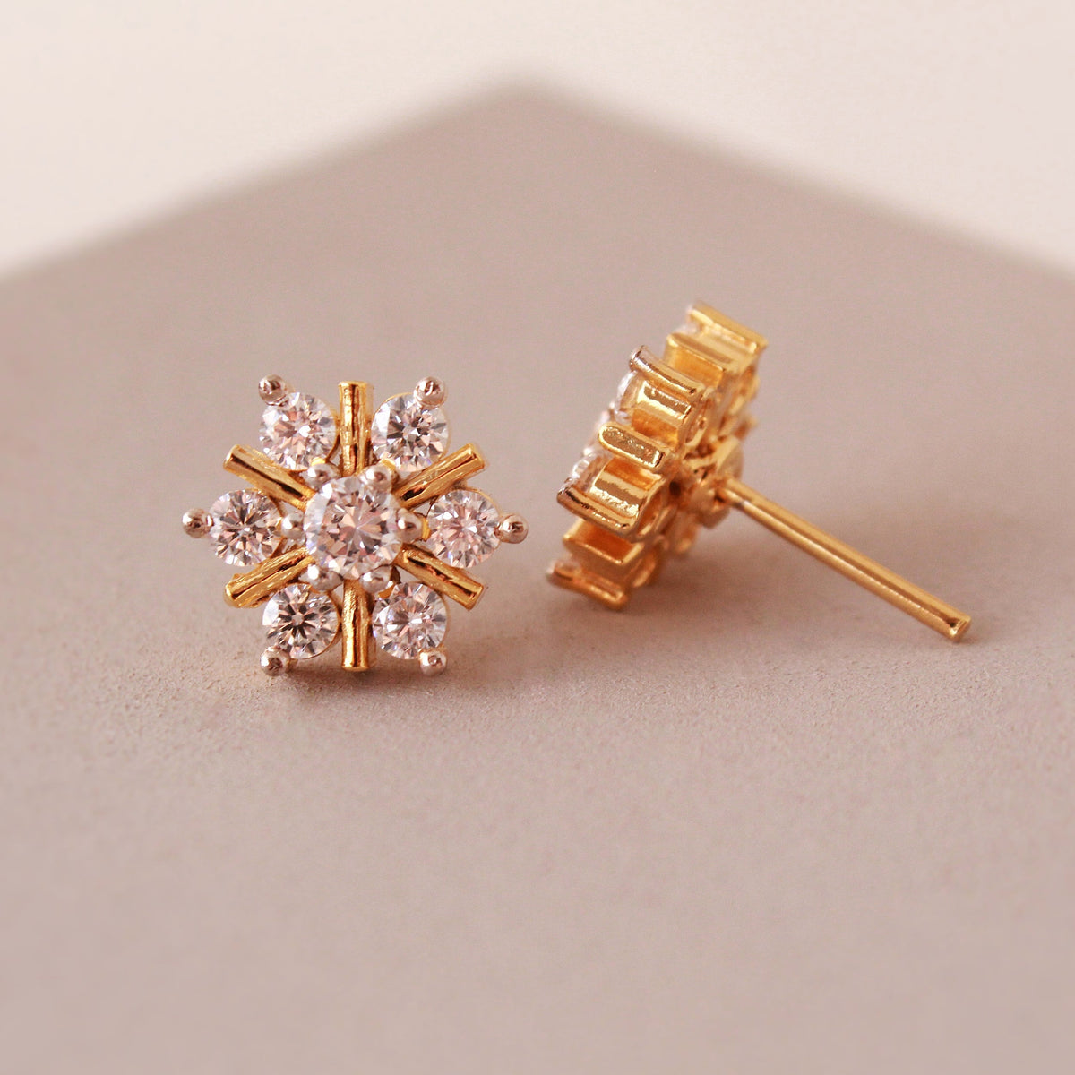 Custom Snowflakes Studs