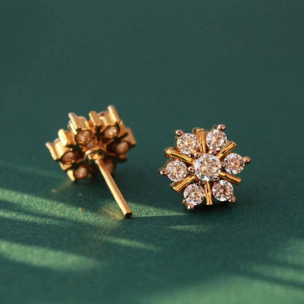 Custom Snowflakes Studs