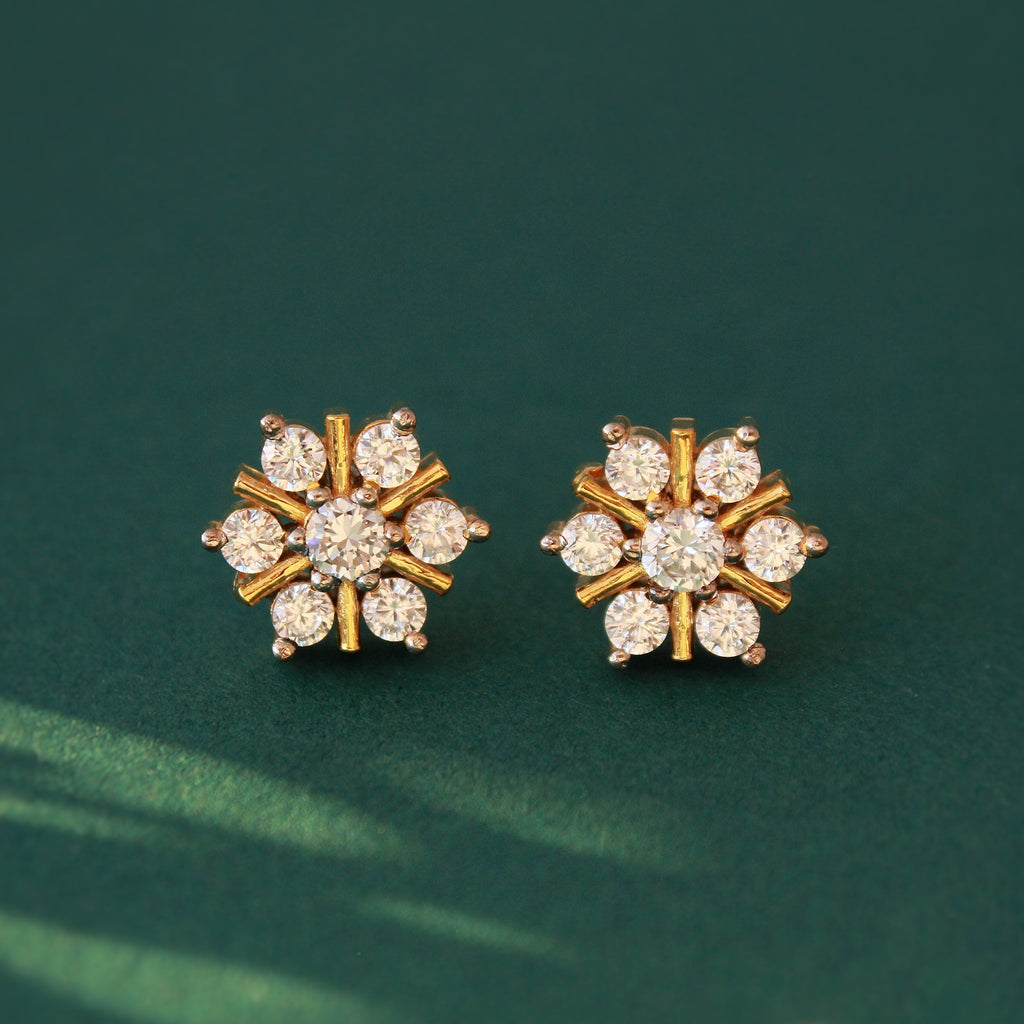 Custom Snowflakes Studs