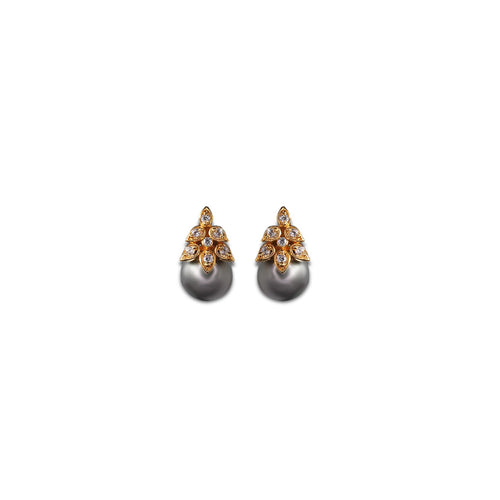 Custom Dripping Grey Pearls