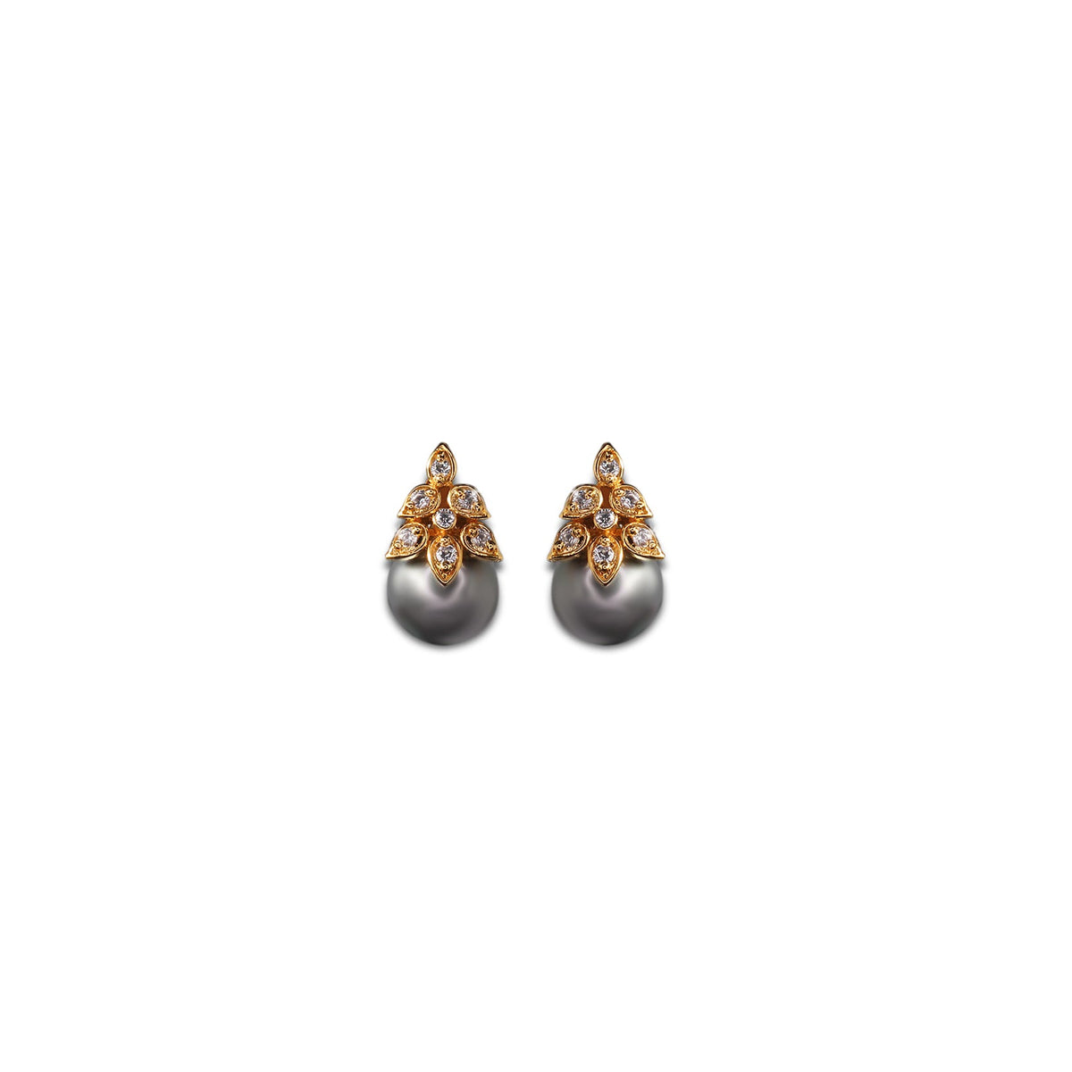 Custom Dripping Grey Pearls